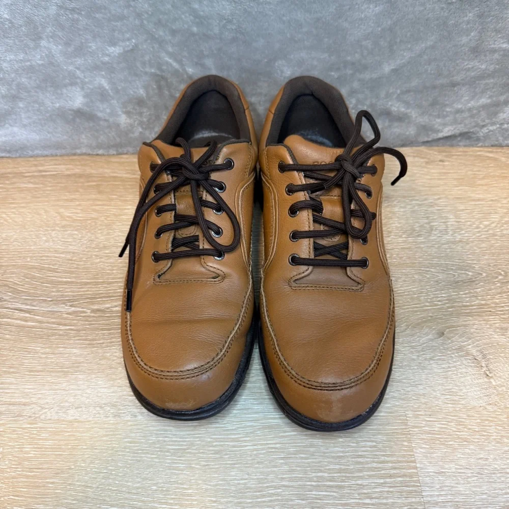 Rockport Eureka Men’s Brown Comfort Supportive Lave Up Walking Shoes Size 10